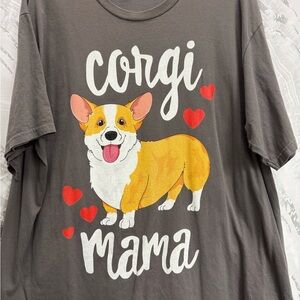 Corgi Mama Gray T-Shirt
